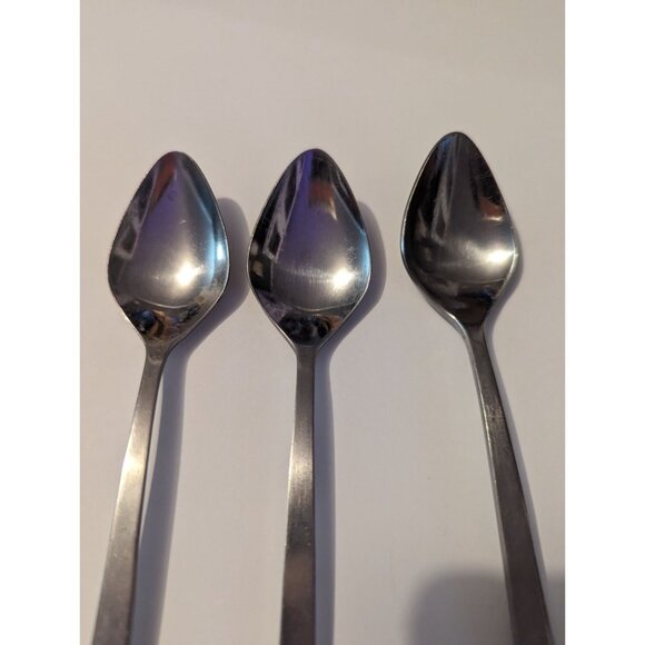 VTG CARLYLE Hong Kong stainless cameo pattern lot 3teaspoons replacement - Picture 3 of 9